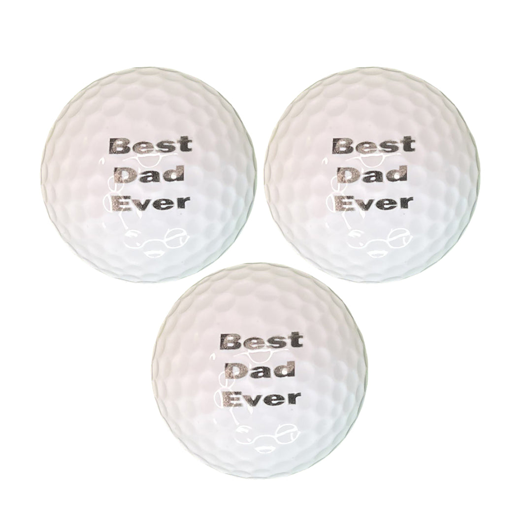 Best Ever Dad Golf Ball