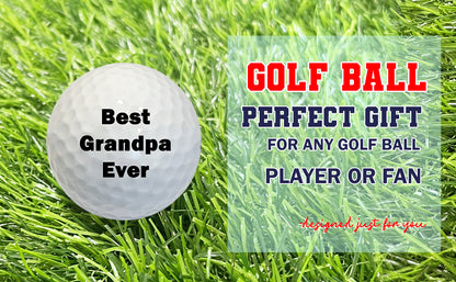 Custom Best Grandpa Ever Golf Balls A