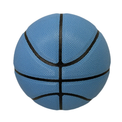Blank Blue Basketball Promotional without any text or brand logo side view