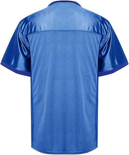 Customized Football Blue Jersey Back