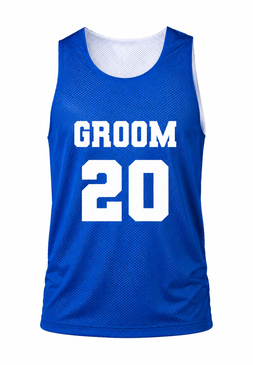 Personalized Groom, Groomsmen and Best Man Customized Number Red Jersey lightweight, breathable athletic mesh fabric