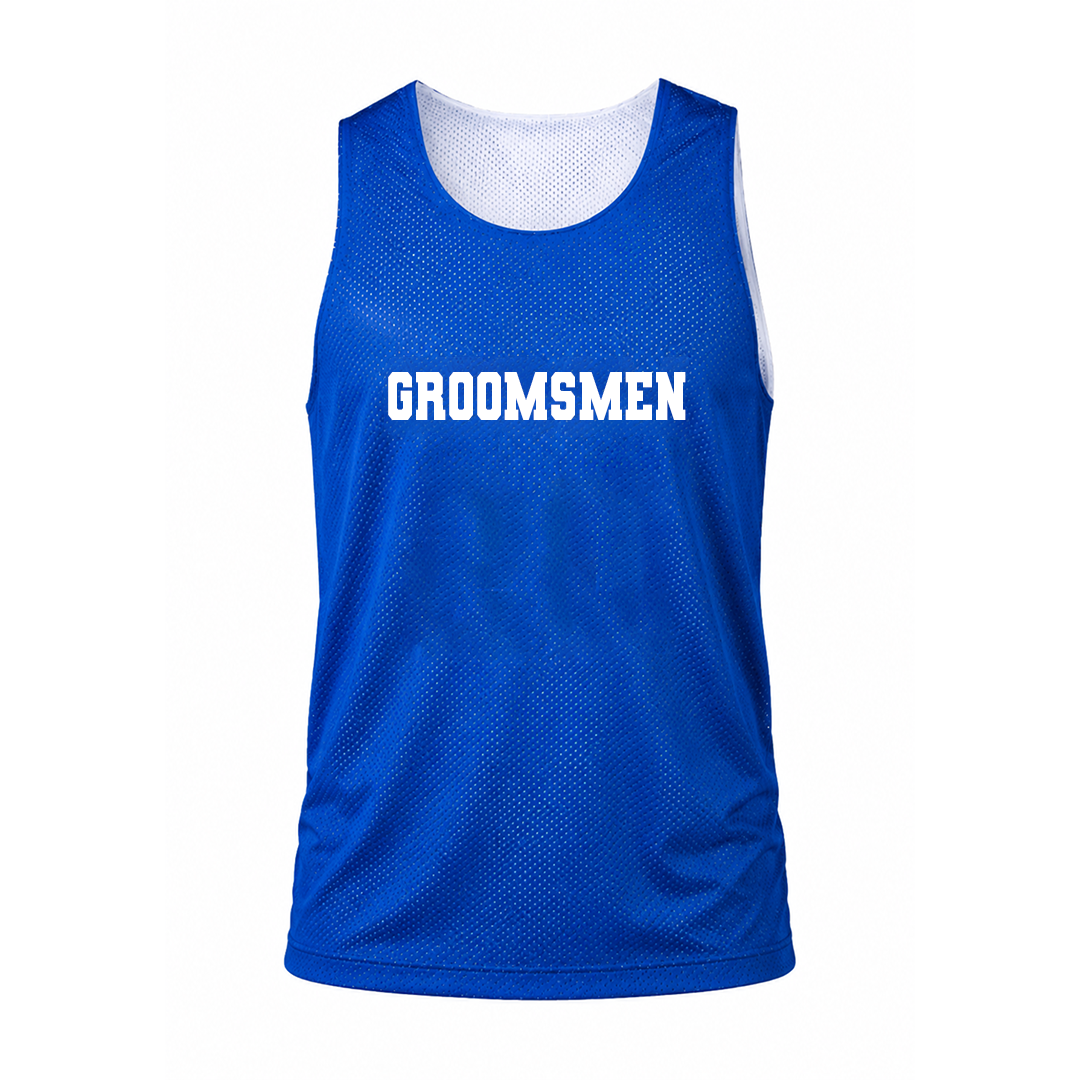 Personalized Grooms men Customized Number Blue Jersey lightweight, breathable athletic mesh fabric