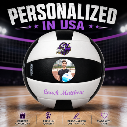 Customized Molten L2 Black and White Volleyball  with 3 panels available UV Print Logo Personalized in USA