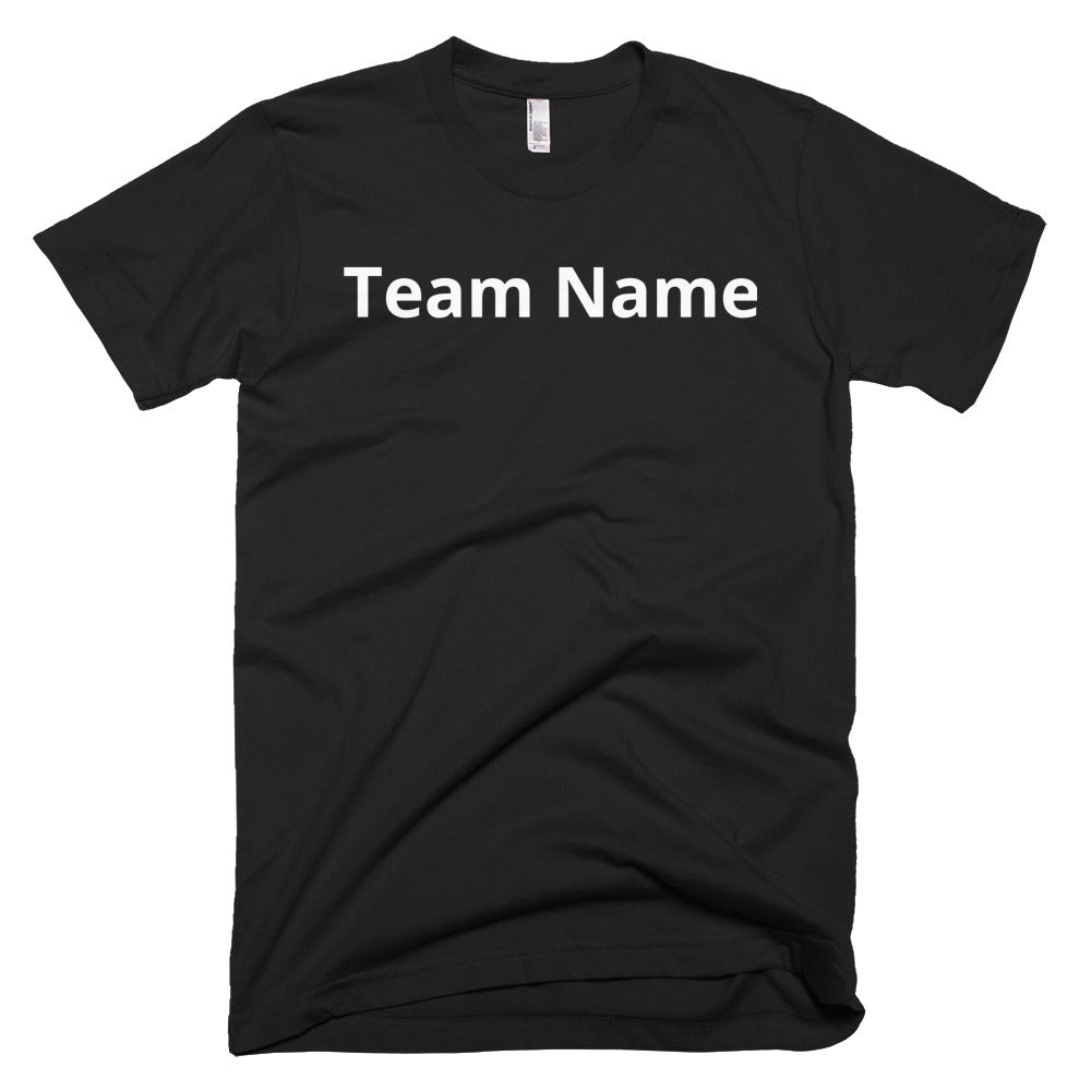 Customized Sports Team Shirt Black Front