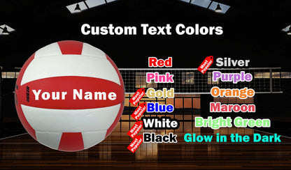 Customized Molten L2 Red and White Volleyball Color Option.