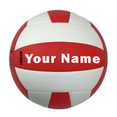 Customized Molten L2 Red and White Volleyball Your Name Mock up.