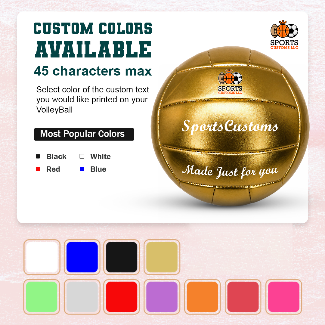 Customized Gold Volleyball Official Volleyball  with Multiple Custom Colors Available UV Print