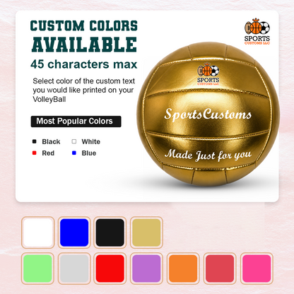 Customized Gold Volleyball Official Volleyball  with Multiple Custom Colors Available UV Print