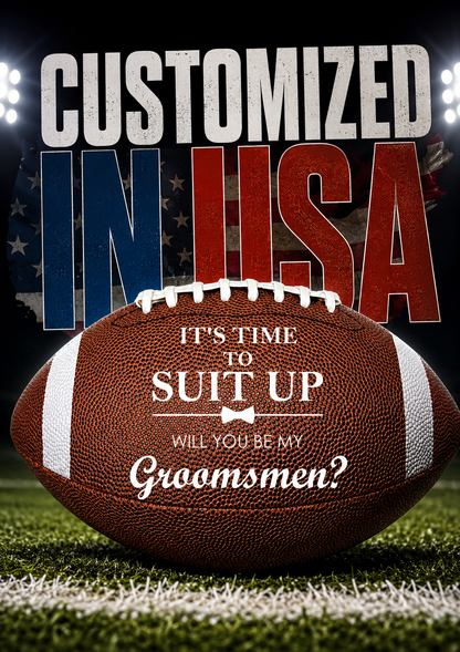 Personalized Football Groomsmen Proposal Gift Perfect Proposal Gift