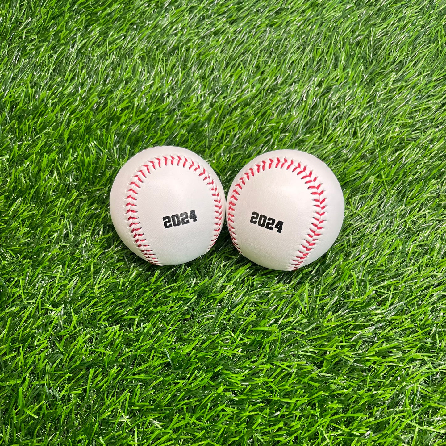 Customized Baseballs with Black Text