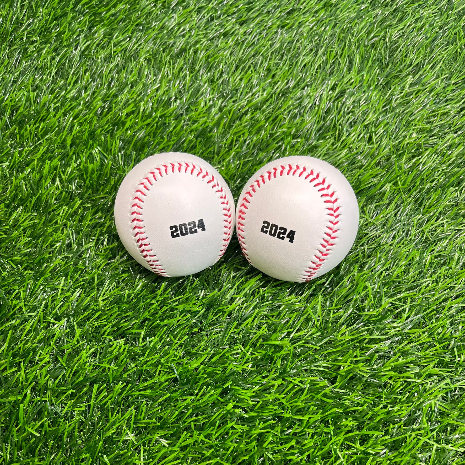 Customized Baseballs with Black Text