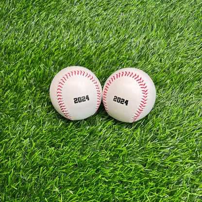Customized Baseballs with Black Text