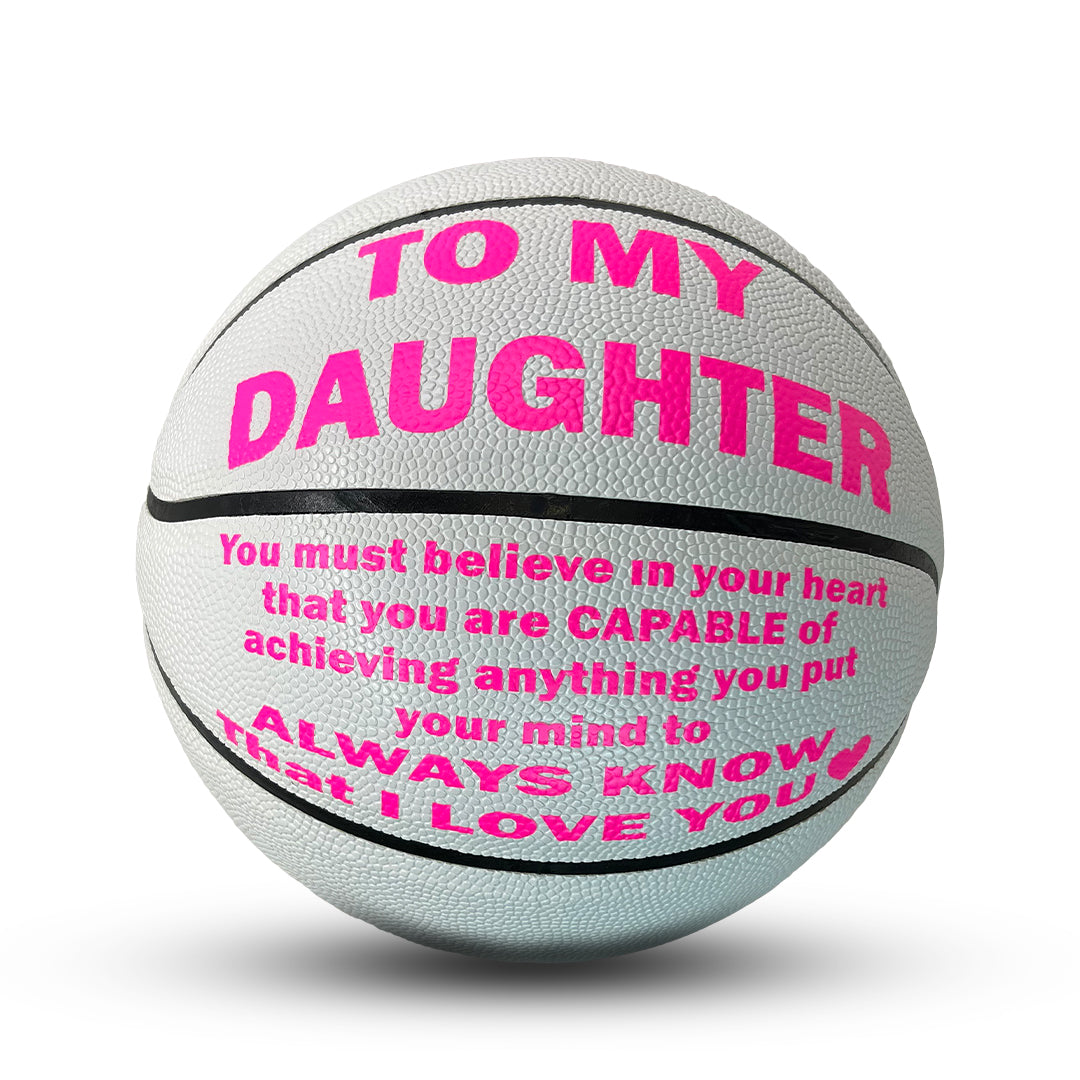 Customized Basketball Daughter White 