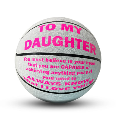 Customized Basketball Daughter White 