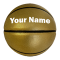 Load image into Gallery viewer, Customized Gold Basketball with White Text
