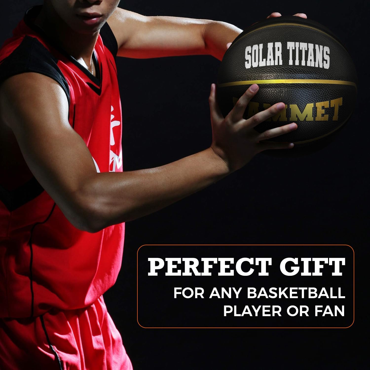 Customized Black and Gold Basketball Perfect Player Team Gift