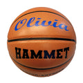 Load image into Gallery viewer, Customized Indoor Outdoor Basketball with Blue Text
