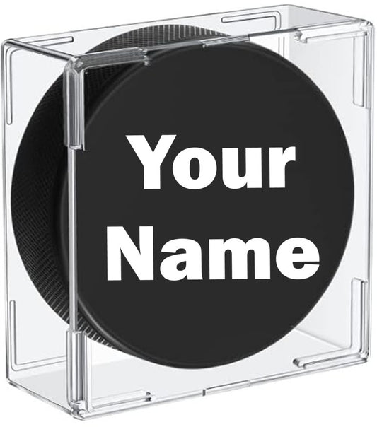 Customized Hockey Puck Personalized with Your Name