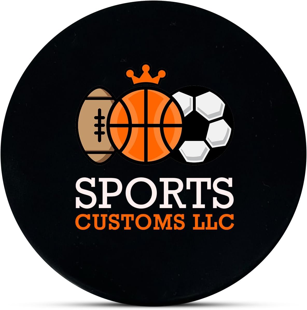 Customized Hockey Puck Personalized with Promotional Company Logo