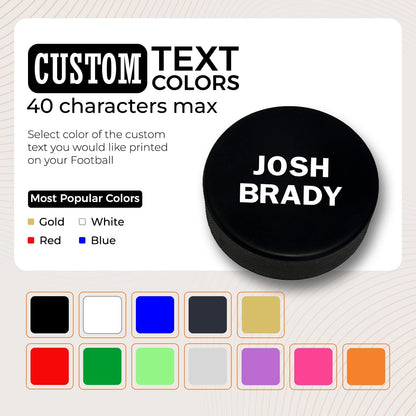 Customized Hockey Puck Personalized with Multiple Color Options