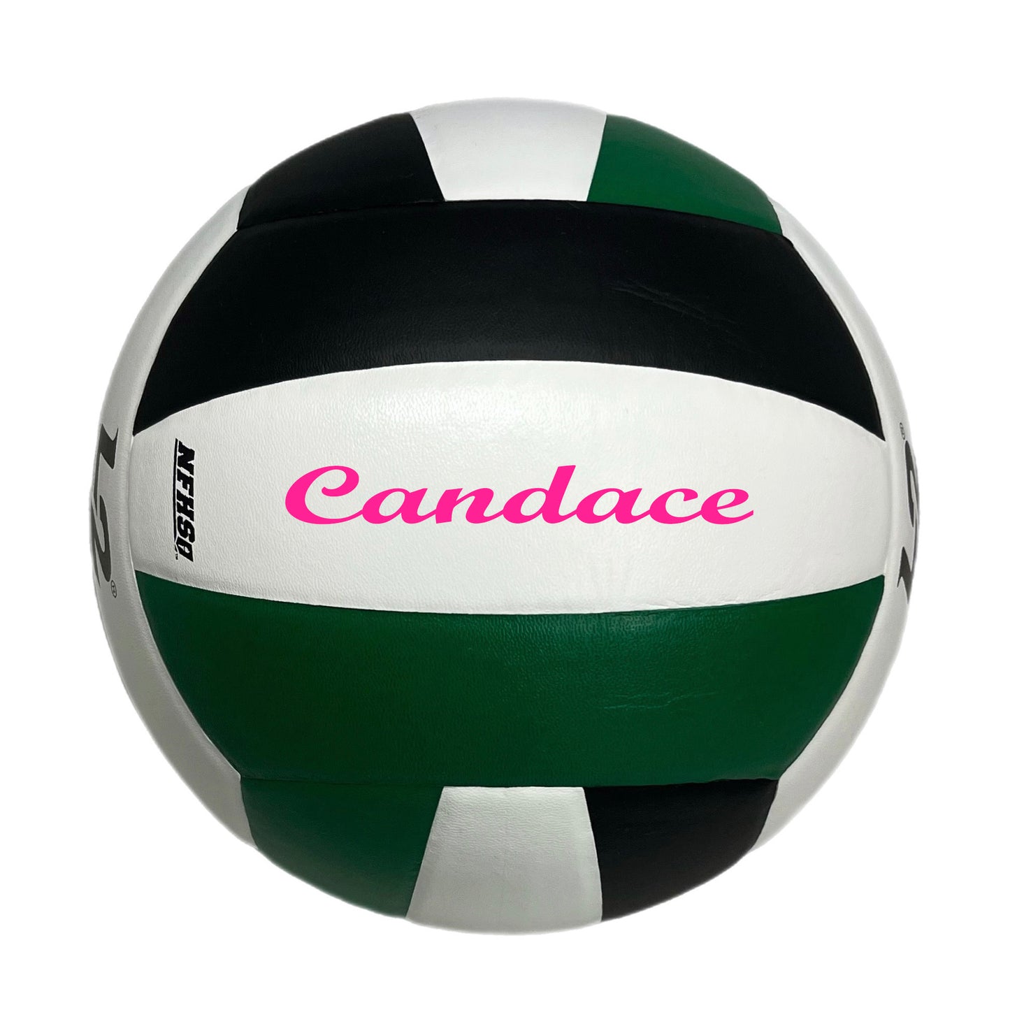 Customized Molten L2 Volleyball with Pink Text Script Font