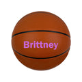 Load image into Gallery viewer, Customized Personalized Orange Basketball with Purple Text
