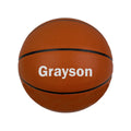 Load image into Gallery viewer, Customized Personalized Orange Basketball with Silver Text
