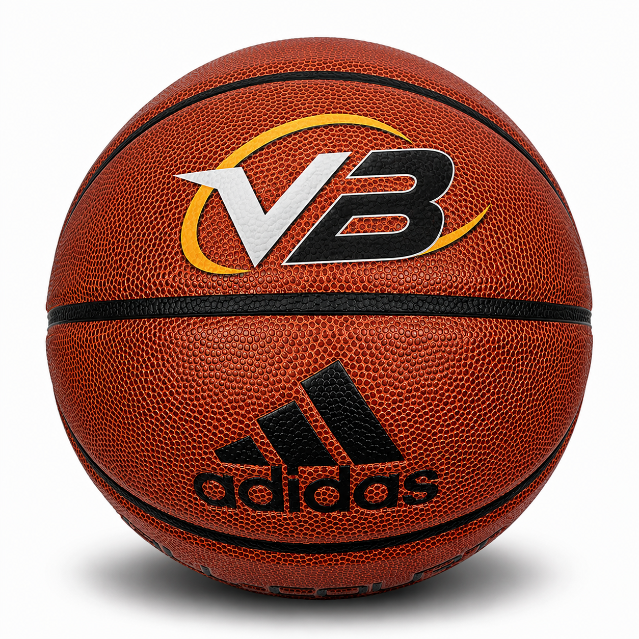 Customized Personalized Adidas All Court Basketball with a custom logo printed on the top panel.