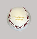 Load image into Gallery viewer, Customized Baseball with Gold Text
