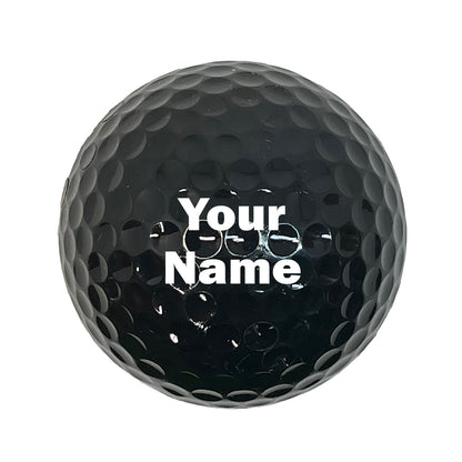 Customized Personalized Black Golf Ball Your name