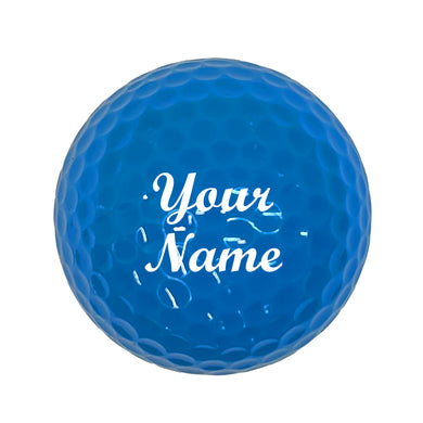 Customized Personalized Blue Golf Ball 1 Pack Your Name