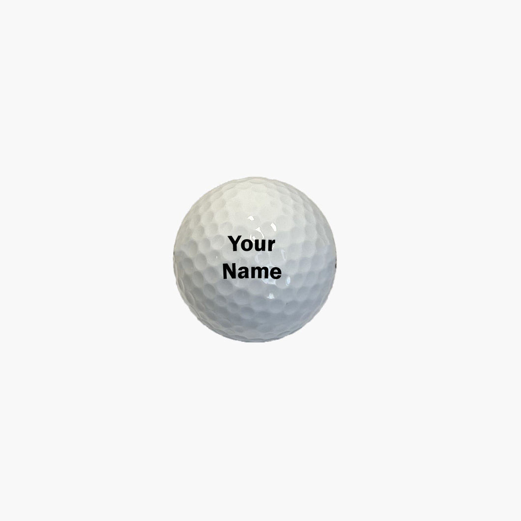 Customized Personalized Golf Ball with Black Text