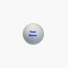 Load image into Gallery viewer, Customized Personalized Golf Ball with Blue Text
