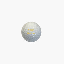 Load image into Gallery viewer, Customized Personalized Golf Ball with Gold Text
