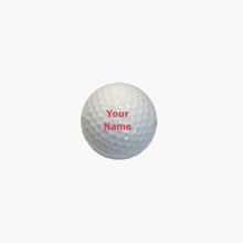 Load image into Gallery viewer, Customized Personalized Golf Ball with Maroon Text
