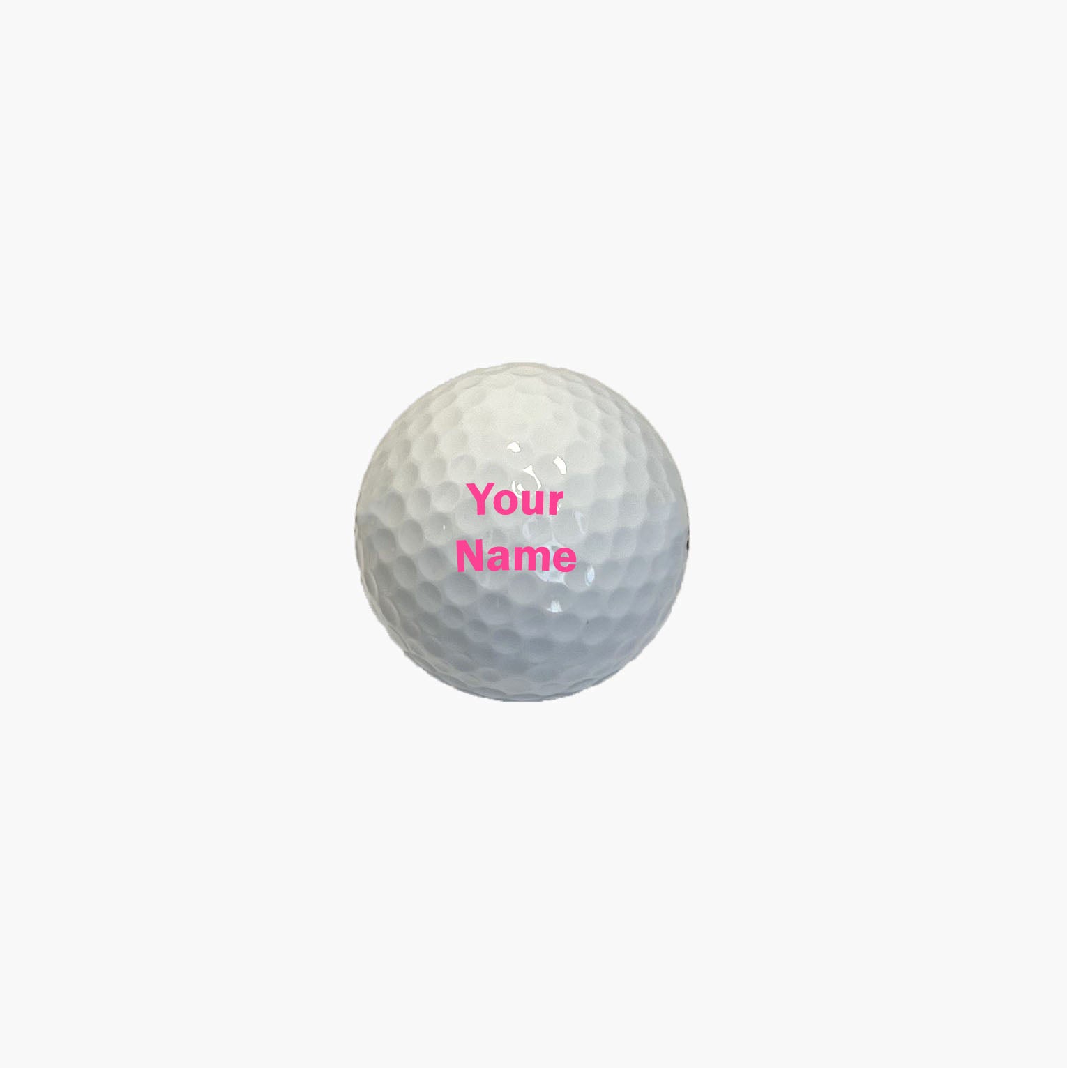 Customized Personalized Golf Ball with Pink Text
