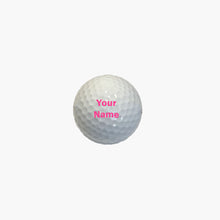 Load image into Gallery viewer, Customized Personalized Golf Ball with Pink Text
