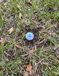 Load image into Gallery viewer, Customized Personalized Golf Ball with Blue Text and Background
