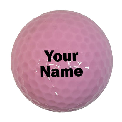 Customized Personalized Pink Golf Balls, 3 Pack