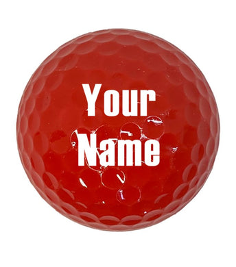 Customized Personalized Red Golf Balls Your name