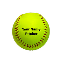 Load image into Gallery viewer, Customized Softballs with Black Text and Position
