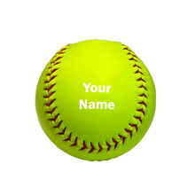 Load image into Gallery viewer, Customized Softballs with White Text

