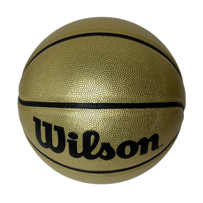 Customized Wilson Black and Gold Basketball