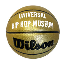 Load image into Gallery viewer, Customized Personalized Black and Gold Basketball White
