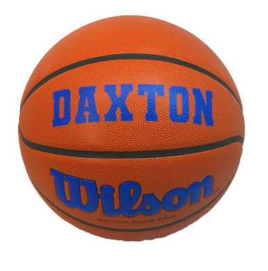 Customized Wilson Evolution Blue Basketball with Blue Text