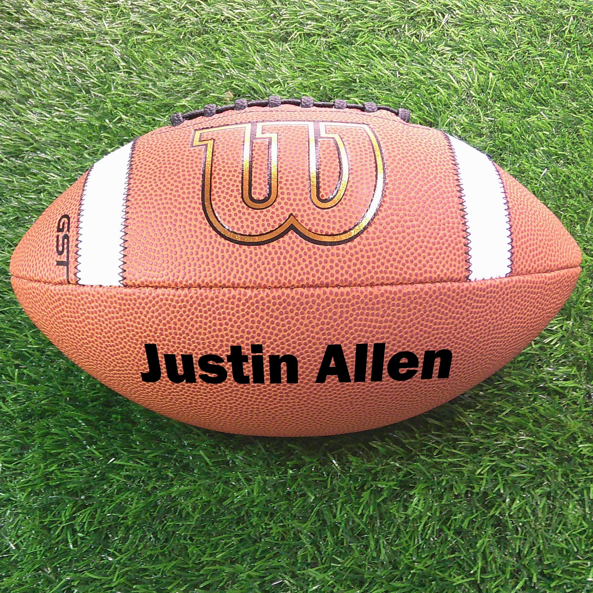 Customized Personalized Wilson GST Football Black Text