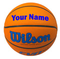 Load image into Gallery viewer, Customized Wilson NCAA EVO NXT Basketball Blue with Blue Text
