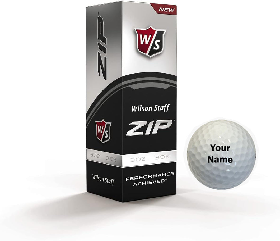 Customized Wilson Staff Zip Golf Balls