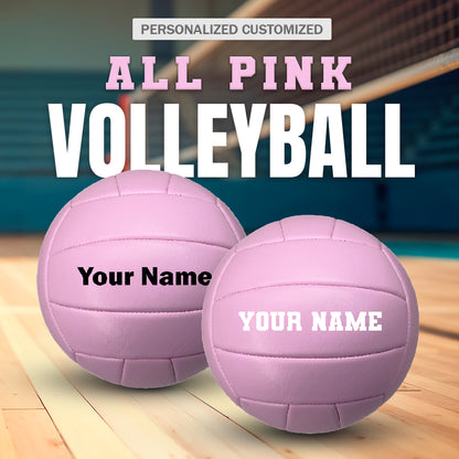 Customized All Pink Volleyball  Personalized Customized