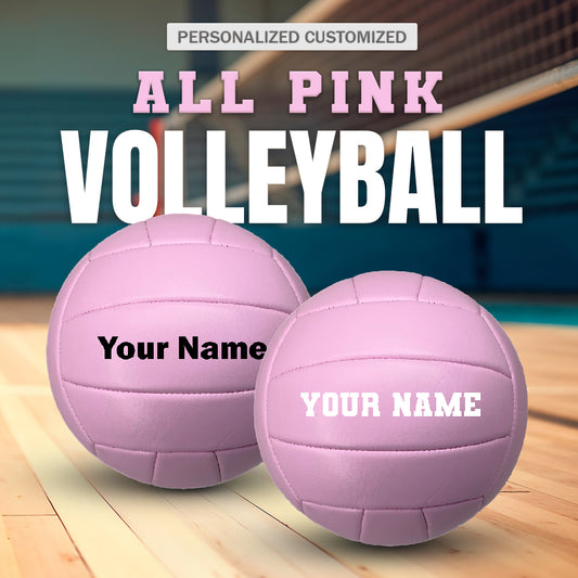 Customized All Pink Volleyball  Personalized Customized
